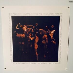 Hair Age Of Aquarius Liberation Vintage 1971 poster From Original Broadway Cast.
